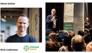 A picture of Mick Liubinskas of Climate Salad, CEO and Author of this article posted on LinkedIn. Reproduced here with Mick's permission.